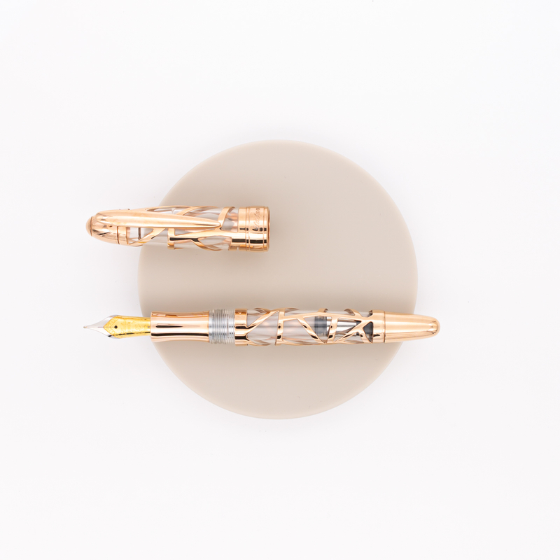 Laban Laban Skeleton Fountain Pen Transparent & Rose Gold