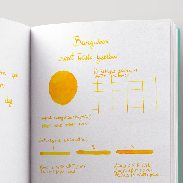 Bungubox Ink Tells More Sweet Potato Yellow Ink Bottle 30 ml