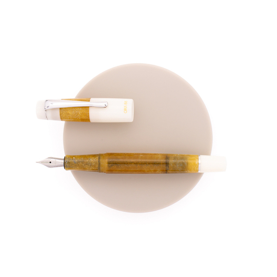 Opus 88 Koloro Fountain Pen White & Amber