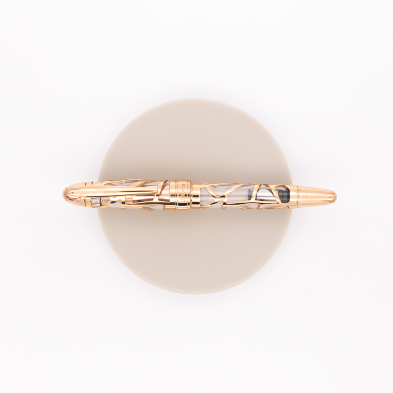 Laban Laban Skeleton Fountain Pen Transparent & Rose Gold