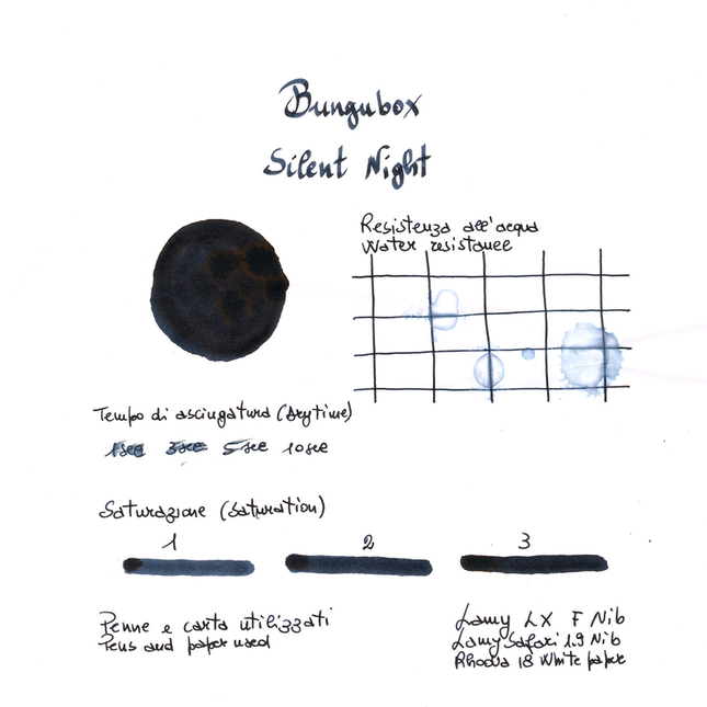 Bungubox Ink Tells More Silent Night Ink Bottle 30 ml