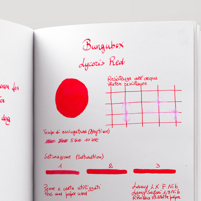 Bungubox Ink Tells More Lycoris Red Ink Bottle 30 ml