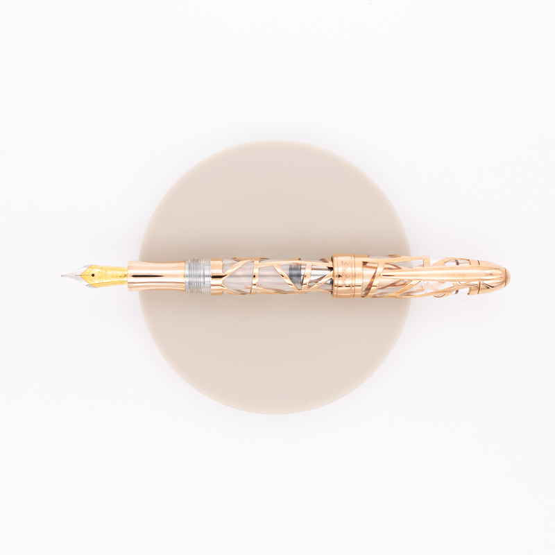 Laban Laban Skeleton Fountain Pen Transparent & Rose Gold