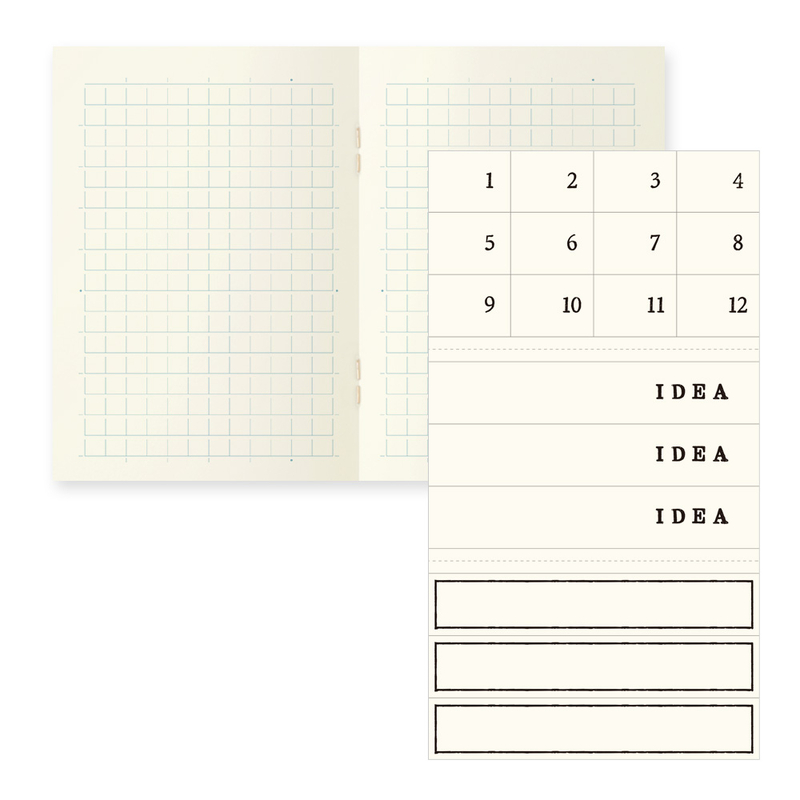  A7 Planner Inserts for 11 Packs, A7 Agenda Refill