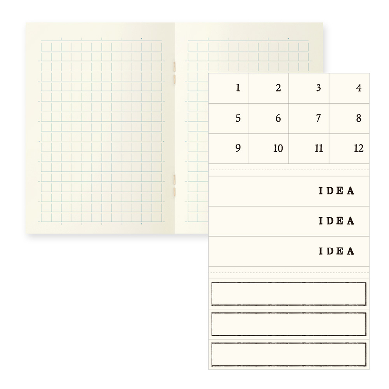 Md Paper Notebook Light A7 Quadretti Set 3 Quaderni