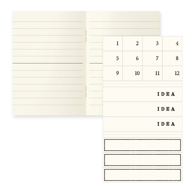 Md Paper Notebook Light A7 Lined 3 pcs Pack