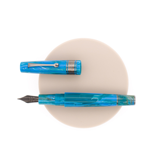 Leonardo Supernova Regular Penna Stilografica Star Light Blue & Rutenio
