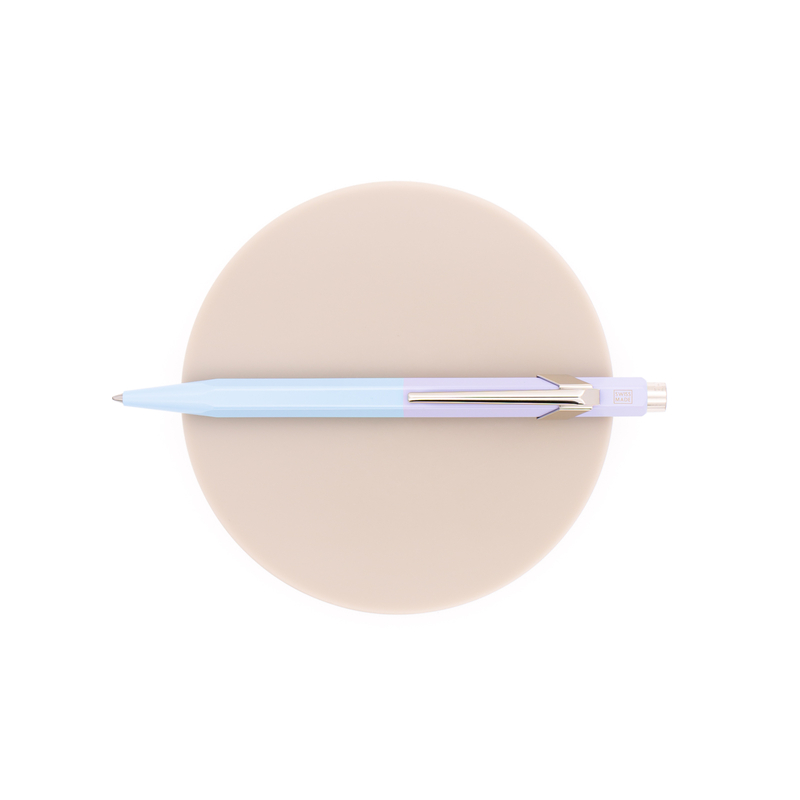Caran d'Ache 849 Paul Smith Ballpoint Pen Sky Blue & Lavender Purple Limited Edition Caran d'Ache 849 Paul Smith Ballpoint Pen Sky Blue & Lavender Purple Limited Edition
