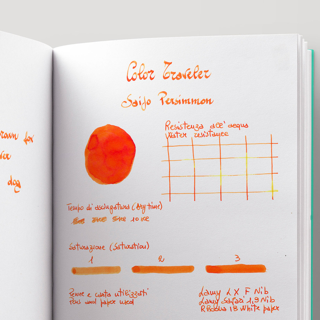 Color Traveler Saijo Persimmon Ink Bottle 30 ml