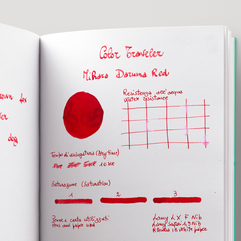 Color Traveler Mihara Daruma Red Ink Bottle 30 ml