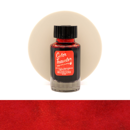 Color Traveler Mihara Daruma Red Ink Bottle 30 ml