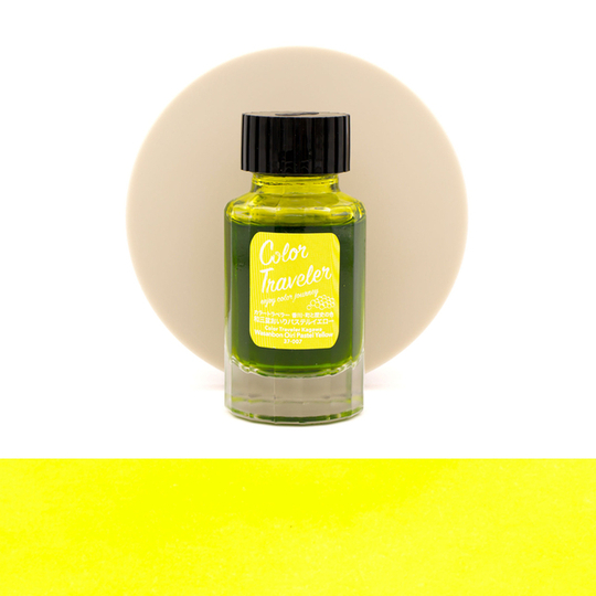Color Traveler Wasanbon Oiri Pastel Yellow Ink Bottle 30 ml