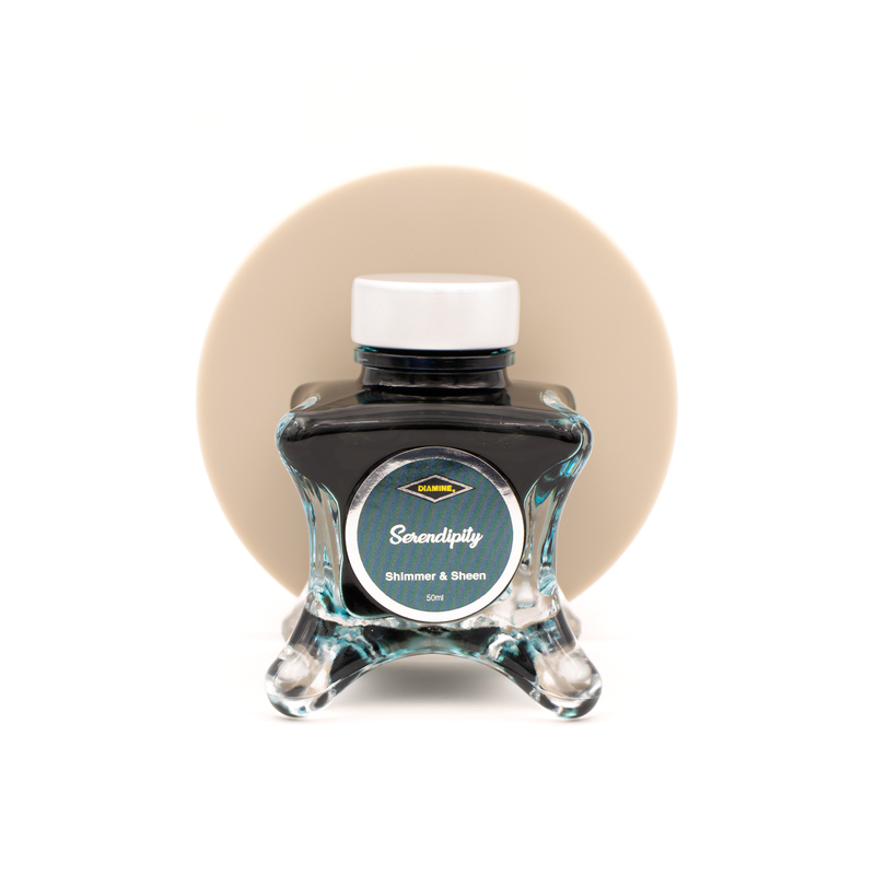 Diamine Inkvent Serendipity Inchiostro 50 ml Green Edition Shimmer & Sheen Diamine Inkvent Serendipity Inchiostro 50 ml Green Edition Shimmer & Sheen
