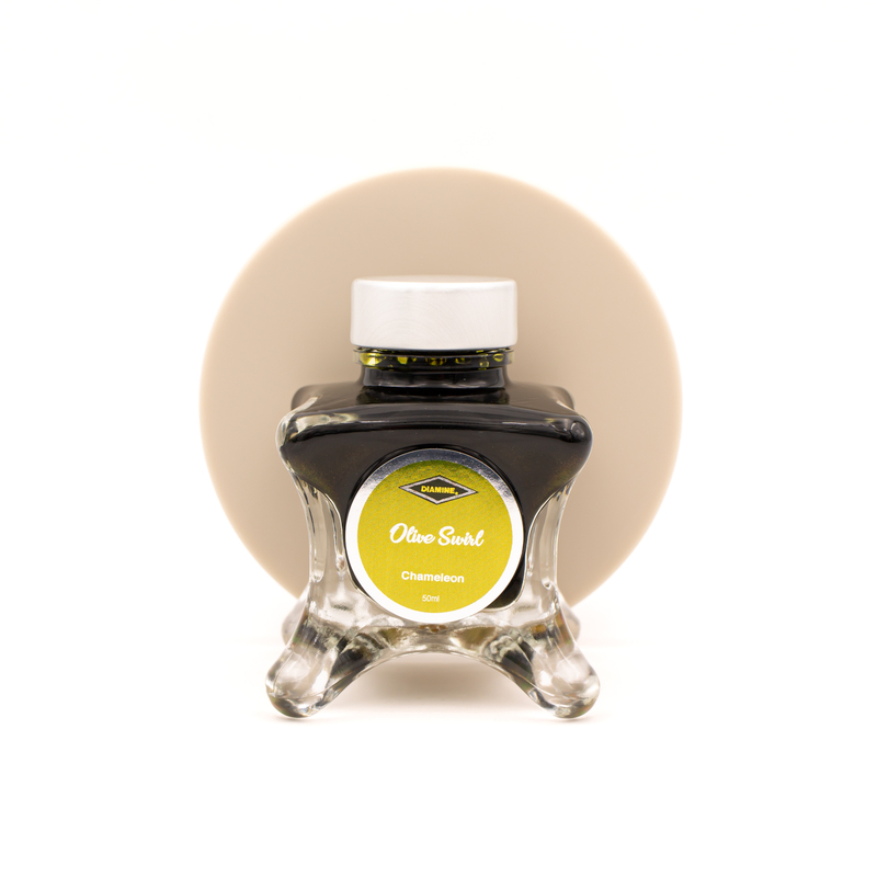 Diamine Inkvent Olive Swirl Ink Bottle 50 ml Green Edition Chameleon Diamine Inkvent Olive Swirl Ink Bottle 50 ml Green Edition Chameleon