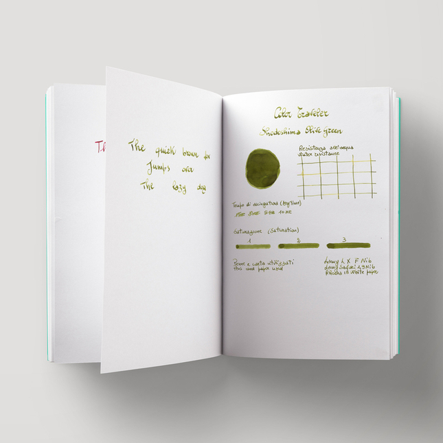 Color Traveler Shodoshima Olive Green Ink Bottle 30 ml
