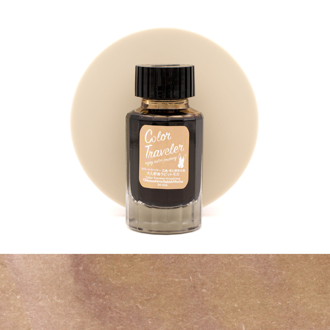 Color Traveler Ohkunoshima Rabbit Mocha Ink Bottle 30 ml