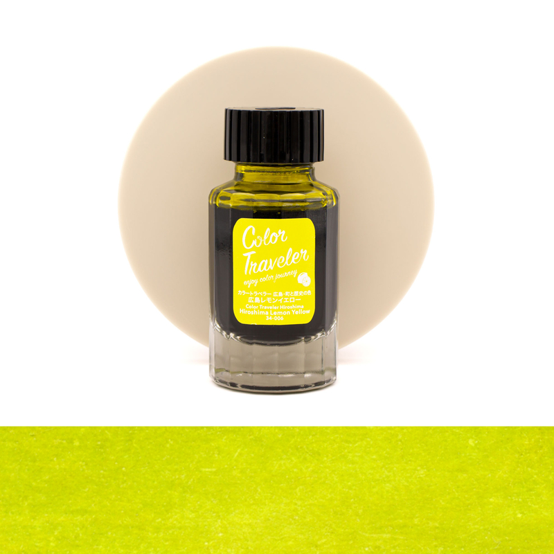 Color Traveler Hiroshima Lemon Yellow Ink Bottle 30 ml