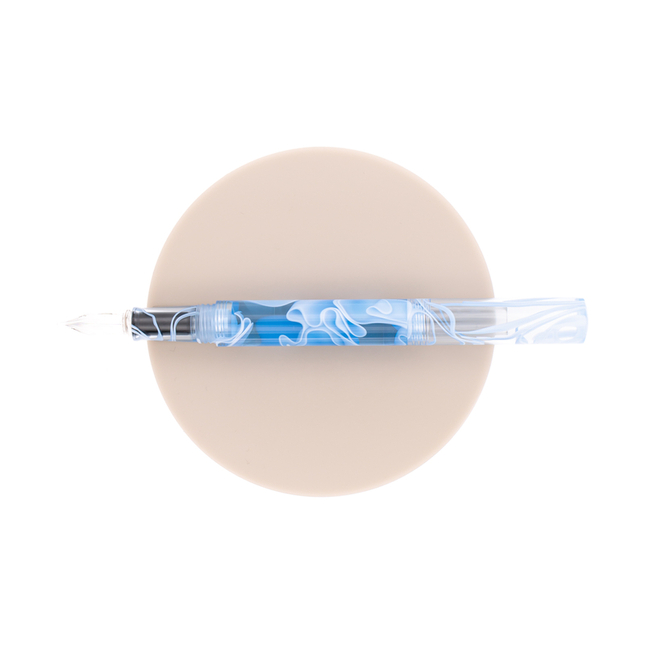 Guitar Penna con Pennino da Intinzione in Vetro Ice Blue
