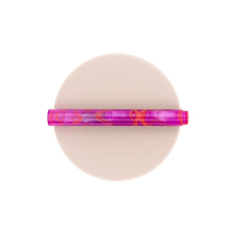 Guitar Portable Dip Pen with Glass Nib Sunset Pink