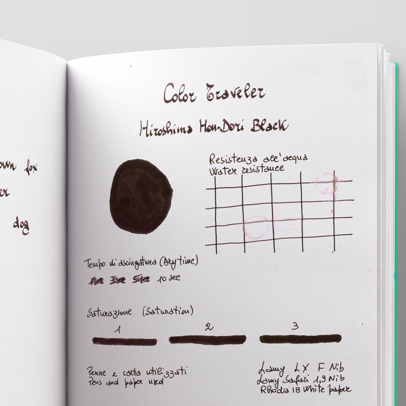 Color Traveler Hiroshima Hon-Dori Black Inchiostro 30 ml Color Traveler Hiroshima Hon-Dori Black Inchiostro 30 ml