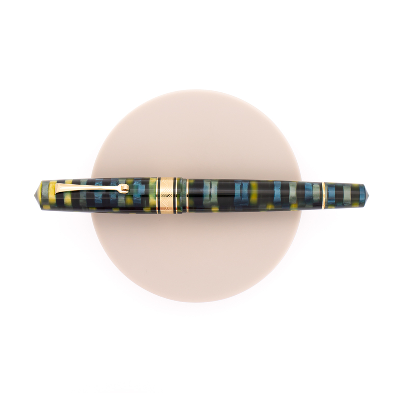Leonardo Momento Zero Grande Mosaico Fountain Pen Baobab & Gold Leonardo Momento Zero Grande Mosaico Fountain Pen Baobab & Gold