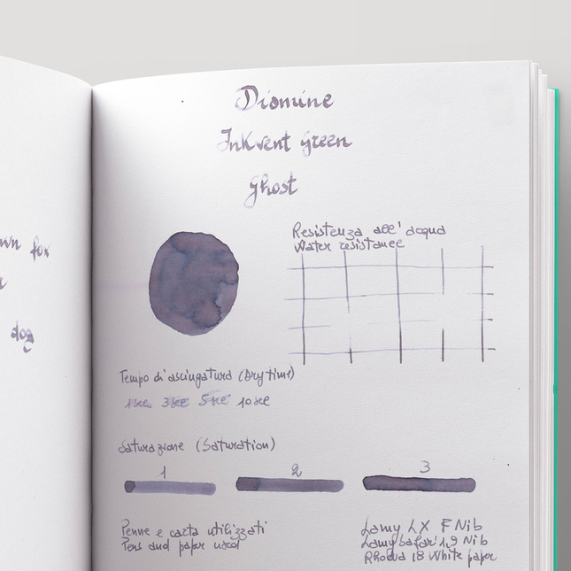 Diamine Inkvent Ghost Ink Bottle 50 ml Green Edition