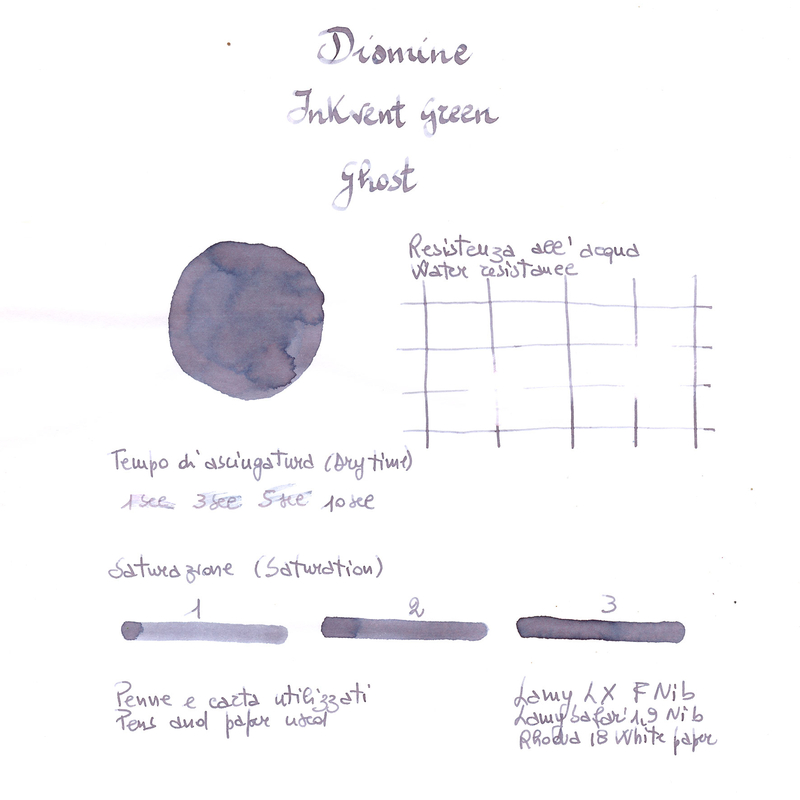 Diamine Inkvent Ghost Ink Bottle 50 ml Green Edition