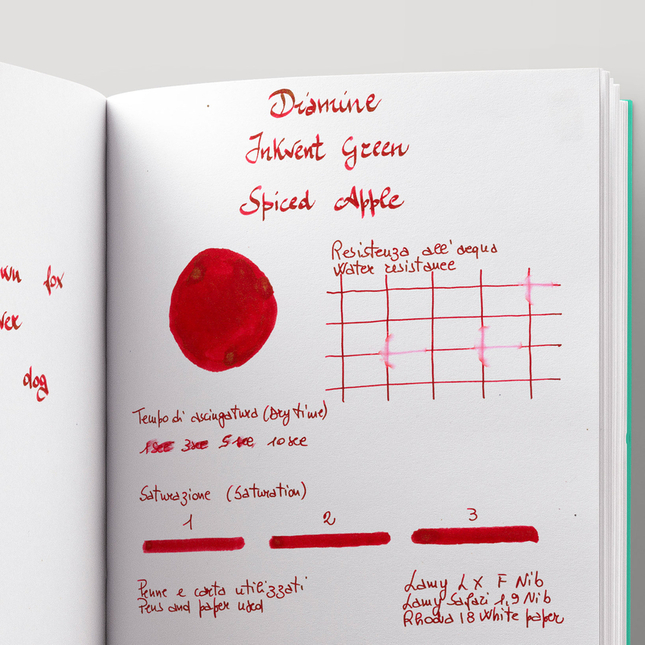 Diamine Inkvent Spiced Apple Inchiostro 50 ml Green Edition Chameleon