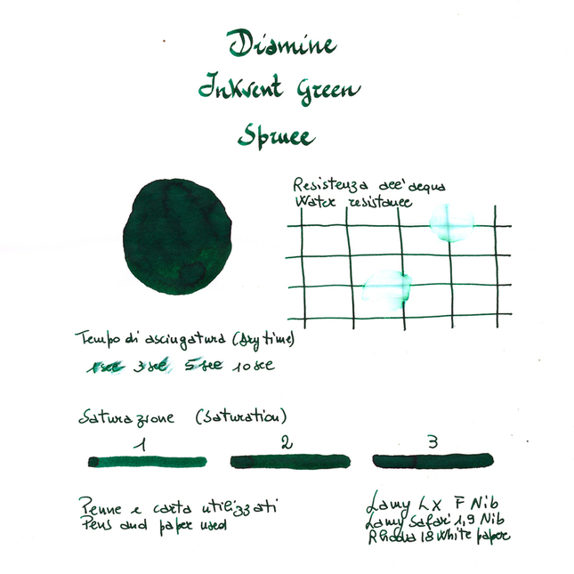 Diamine Inkvent Spruce Inchiostro 50 ml Green Edition Scented