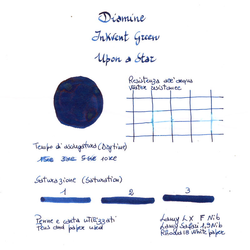 Diamine Inkvent Upon a Star Inchiostro 50 ml Green Edition Chameleon Diamine Inkvent Upon a Star Inchiostro 50 ml Green Edition Chameleon