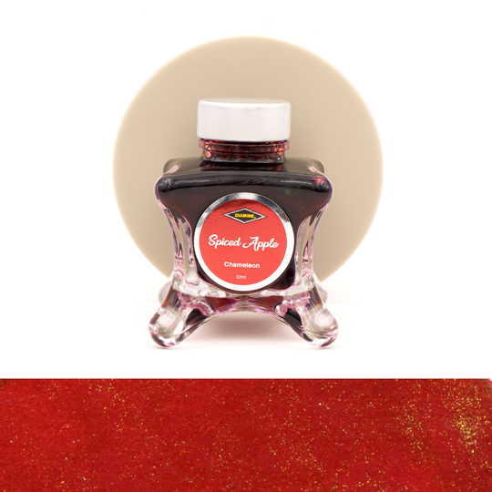 Diamine Inkvent Spiced Apple Ink Bottle 50 ml Green Edition Chameleon