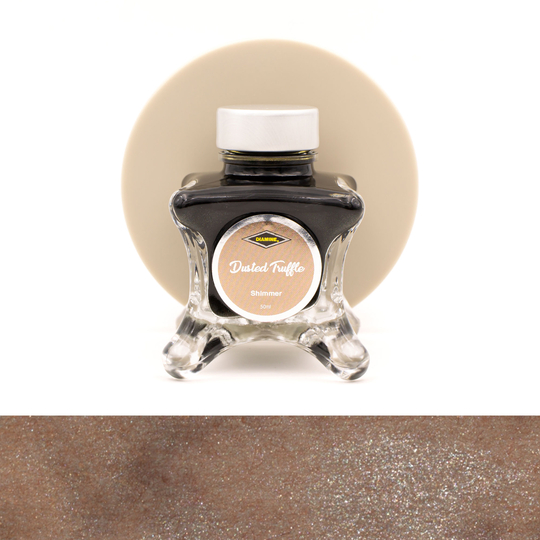 Diamine Inkvent Dusted Truffle Ink Bottle 50 ml Green Edition Shimmer