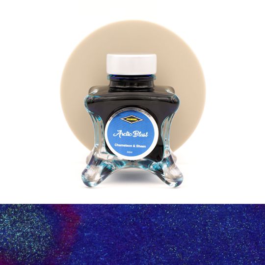Diamine Inkvent Artic Blast Ink Bottle 50 ml Green Edition Chameleon & Sheen