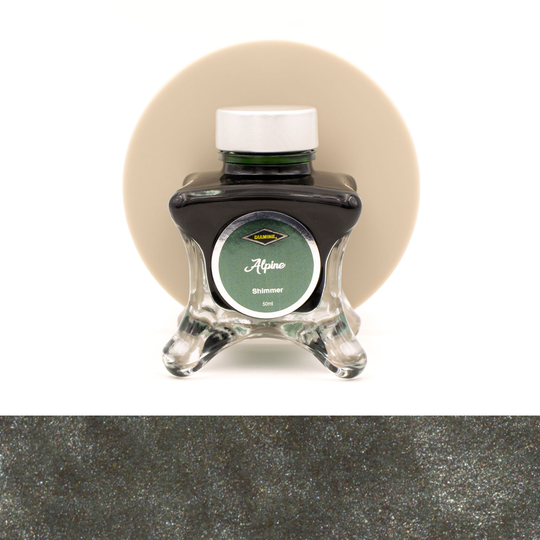 Diamine Inkvent Alpine Ink Bottle 50 ml Green Edition Shimmer