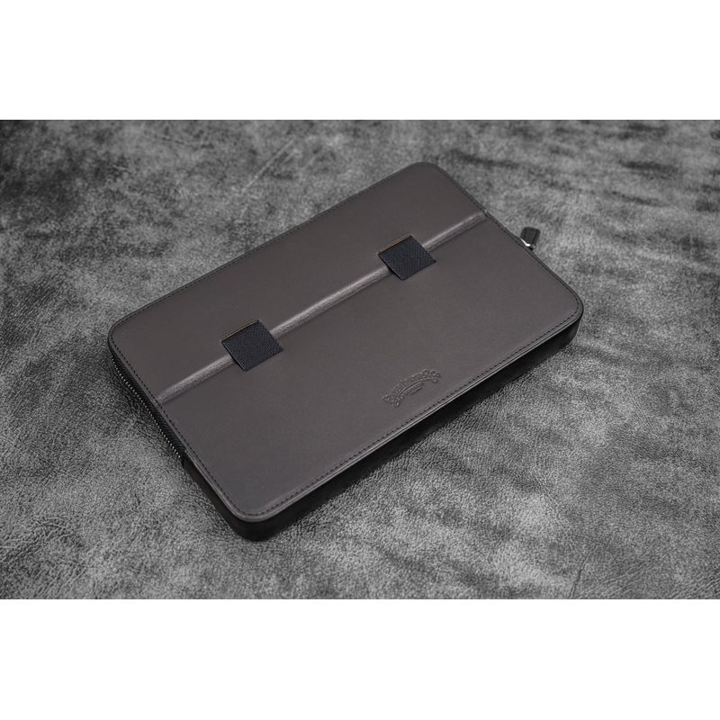 Galen Leather Galen Leather Magnum Opus 12 Slots Pen Case Black