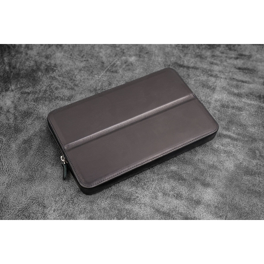 Galen Leather Magnum Opus 12 Slots Pen Case Black