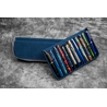 Galen Leather Galen Leather Magnum Opus 12 Slots Pen Case Crazy Horse Navy Blue