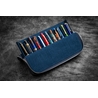 Galen Leather Galen Leather Magnum Opus 12 Slots Pen Case Crazy Horse Navy Blue