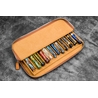 Galen Leather Galen Leather Magnum Opus 12 Slots Pen Case Crazy Horse Brown