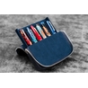 Galen Leather Galen Leather Magnum Opus 6 Slots Pen Case Crazy Horse Navy Blue