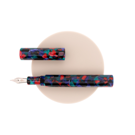 Wancher Kaleido Fountain Pen Black (Yomatsuri)
