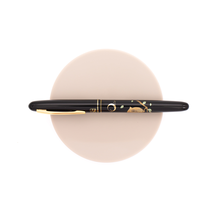 Wancher Wancher x Kuretake Kindai Maki-e Fountain Pen Fukurou
