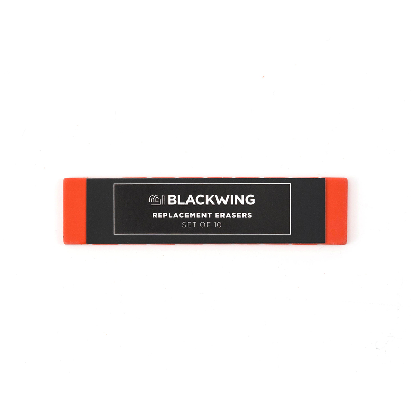 Blackwing Blackwing Set of 10 Replacement Erasers Red