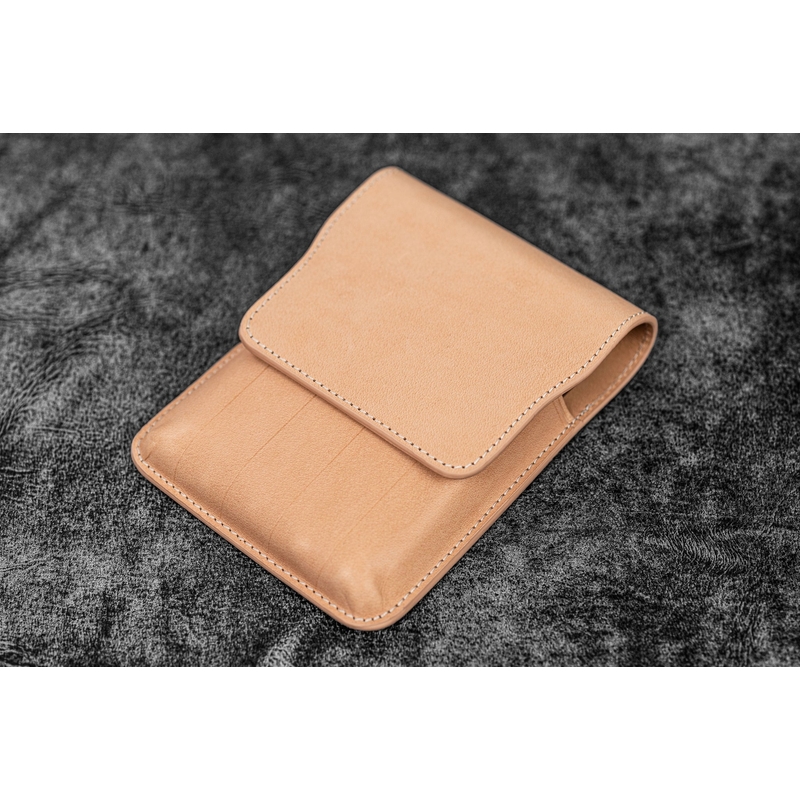 Galen Leather Galen Leather Flap Pen Case for 5 Pens Undyed
