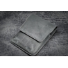Galen Leather Galen Leather Flap Portapenne in Pelle 5 Posti Crazy Horse Smoky Grey