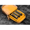 Galen Leather Galen Leather Magnum Opus 3 Slots Pen Case Crazy Horse Honey Ochre