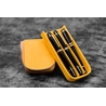 Galen Leather Galen Leather Magnum Opus 3 Slots Pen Case Crazy Horse Honey Ochre