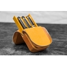 Galen Leather Galen Leather Magnum Opus 3 Slots Pen Case Crazy Horse Honey Ochre
