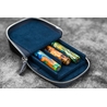 Galen Leather Galen Leather Magnum Opus 3 Slots Pen Case Crazy Horse Navy Blue