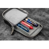 Galen Leather Galen Leather Magnum Opus 3 Slots Pen Case Crazy Horse Smoky Grey